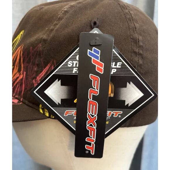 VOLCOM hat flexfit fitted brown Distressed Baseball cap Size Xsmall - Picture 11 of 16